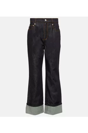 Alexander McQueen Kvinder Bootcut - High-rise straight jeans