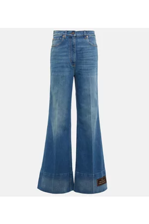Gucci Kvinder Bootcut - Embroidered flared jeans