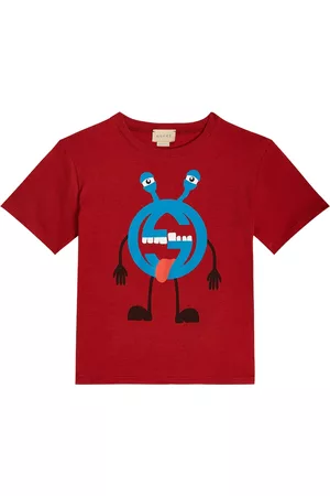 Gucci Drenge Kortærmede - Monster cotton jersey T-shirt