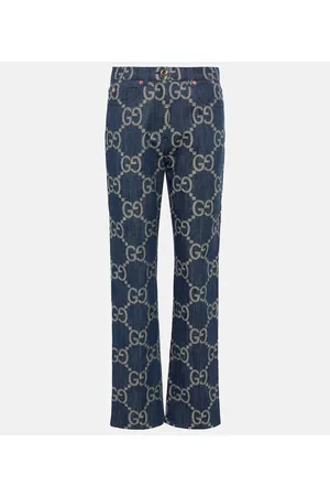 Gucci Kvinder High waist - Jumbo GG high-rise straight jeans