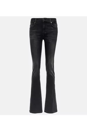 7 for all Mankind Kvinder Bootcut - Bair mid-rise bootcut jeans
