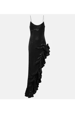 Alessandra Rich Kvinder Asymmetriske kjoler - Ruffled asymmetrical midi dress
