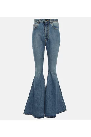 Alaïa Kvinder Bootcut - High-rise flared jeans
