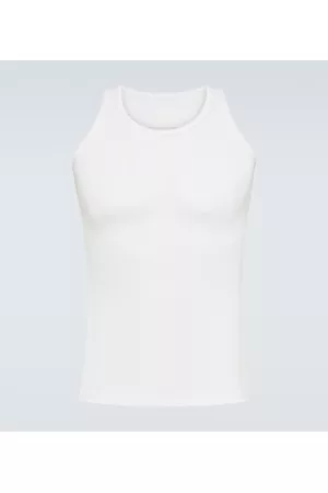 Maison Margiela Mænd Tanktoppe - Ribbed-knit cotton and silk tank top