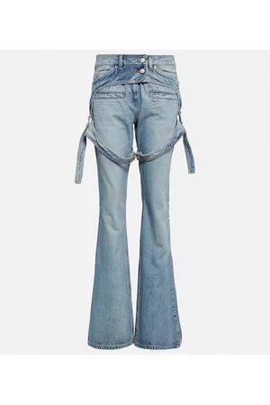 Courrèges Kvinder Bootcut - Mid-rise bootcut jeans