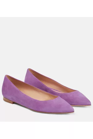 Gianvito Rossi Kvinder Ballerina - Gianvito suede ballet flats