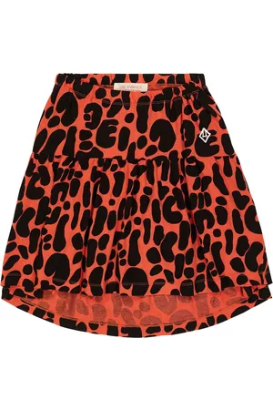 The Animals Observatory Kvinder Mønstrede nederdele - Bird printed cotton skirt