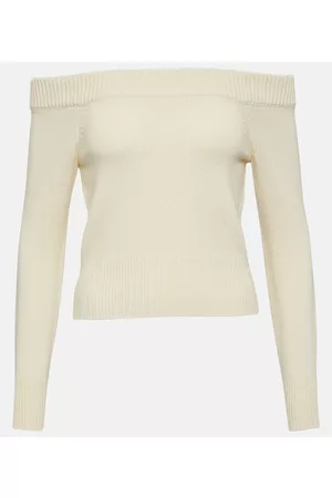 Alexander McQueen Kvinder Strik - Wool and cashmere sweater