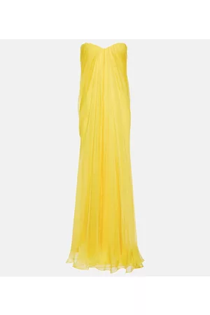 Alexander McQueen Kvinder Festkjoler - Draped silk chiffon gown