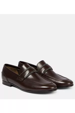 Brunello Cucinelli Kvinder Flade sko - Embellished leather loafers
