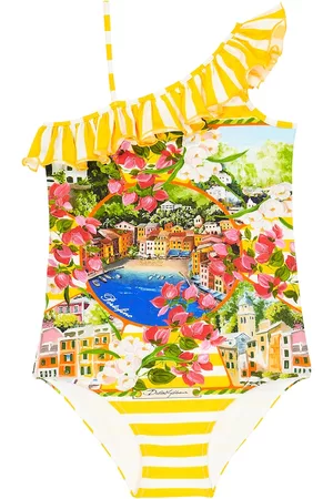 Dolce & Gabbana Piger Badedragter - Portofino printed swimsuit