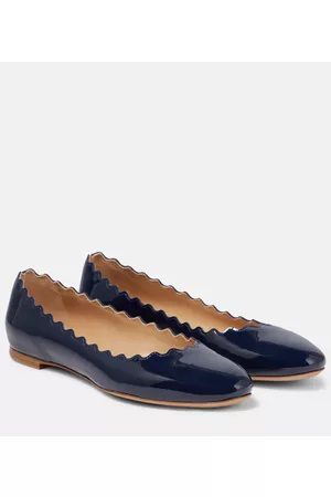 Chloé Kvinder Ballerina - Lauren patent leather ballet flats