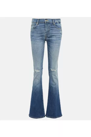 7 for all Mankind Kvinder Bootcut - Bootcut Tailorless mid-rise jeans