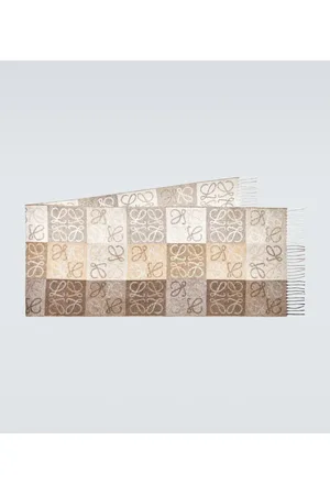 Loewe Anagram wool and cashmere scarf