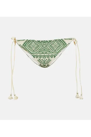 JOHANNA ORTIZ Printed self-tie bikini bottoms
