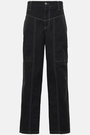 Marant Etoile Denzel high-rise wide-leg jeans