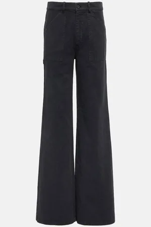 NILI LOTAN Quentin twill wide-leg pants