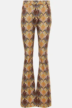 Etro Paisley high-rise flared jeans