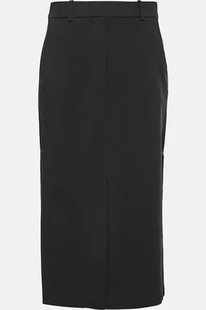 CO Wool-blend pencil skirt