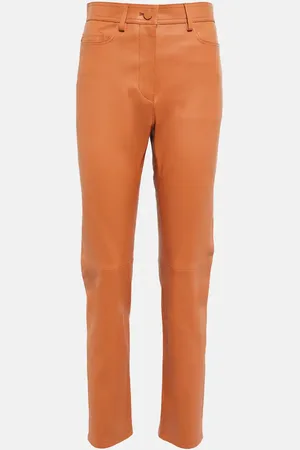 Joseph High-rise leather pants