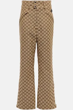 Gucci GG cotton canvas flared pants