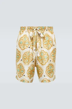 COMMAS Printed silk shorts