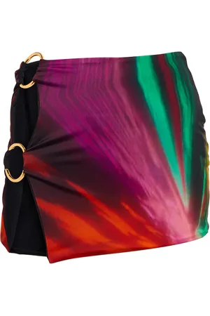 Louisa Ballou Double Ring printed miniskirt