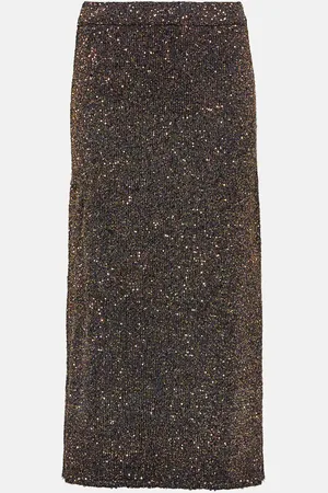 Altuzarra Milos metallic knit maxi skirt