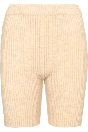 Nanushka Siu ribbed-knit biker shorts