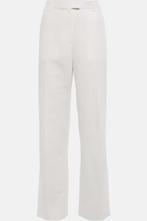 AYA MUSE Polaris wide-leg linen and cotton pants