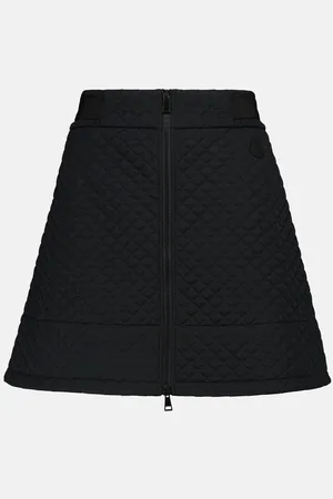 Moncler High-rise quilted miniskirt