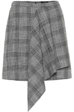 Isabel Marant Doleyli checked cotton and wool skirt