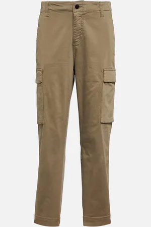 AG Jeans Cropped cotton-blend cargo pants