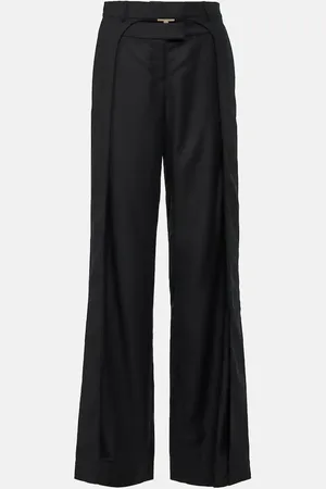 AYA MUSE Tio low-rise wool wide-leg pants