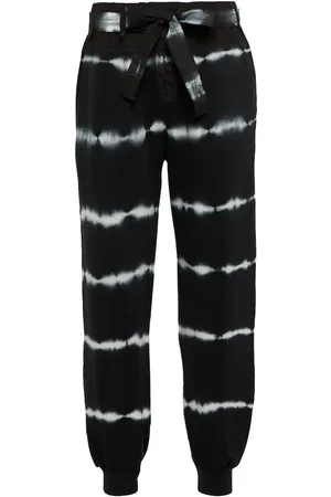 ULLA JOHNSON Payton tie-dye cotton-blend sweatpants