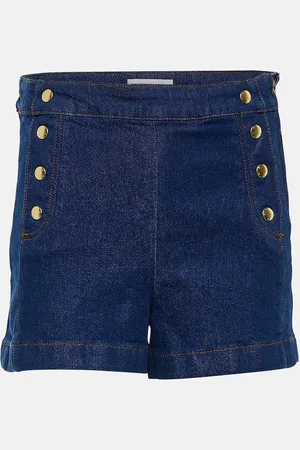 Frame Sailor high-rise denim shorts