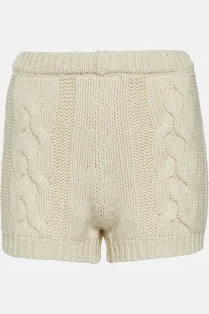 MAGDA BUTRYM Cable-knit cashmere shorts