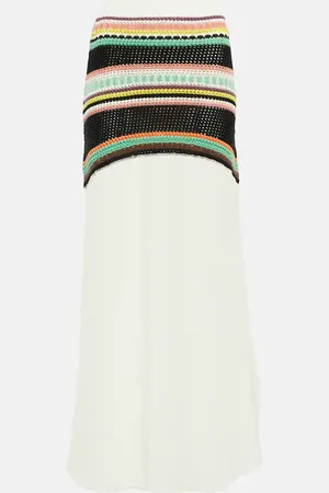 Chloé ChloÃ© High-rise striped wool maxi skirt
