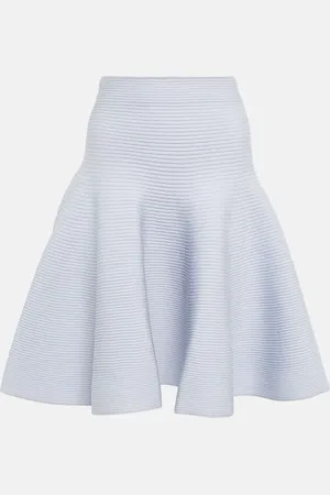 Alaïa AlaÃ¯a Ribbed-knit miniskirt