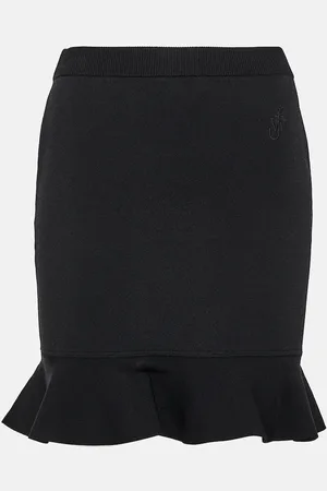J.W.Anderson Ruffled ribbed-knit miniskirt
