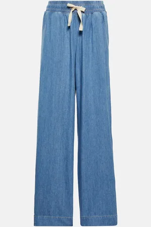 Frame Cotton and linen drawstring pants