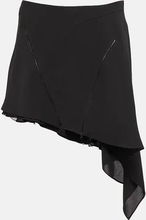 MUGLER Asymmetrical high-rise miniskirt