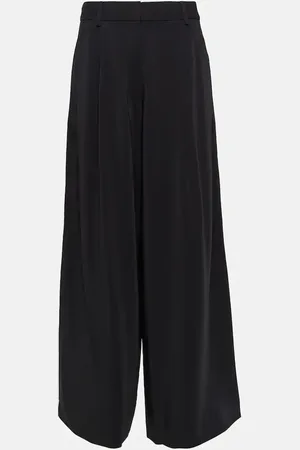 CO High-rise jersey wide-leg pants