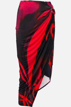 Louisa Ballou Coastline printed midi skirt