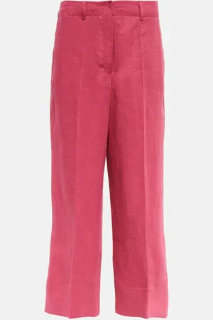 Max Mara Rebecca linen cropped linen pants