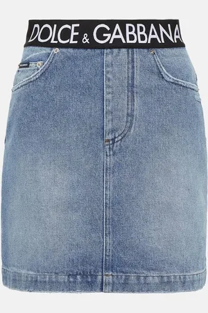 Dolce & Gabbana Logo denim miniskirt
