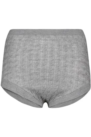 Totême Cable-knit wool-blend panties