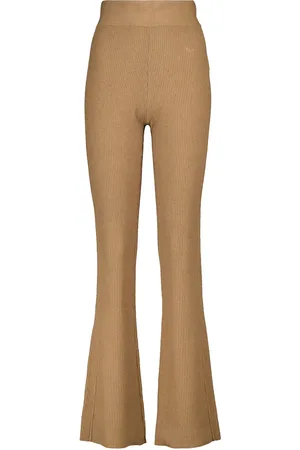Frame Ribbed-knit cotton-blend pants