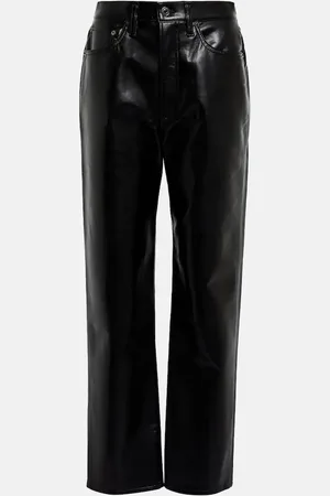 AGOLDE 90s Pinch Waist leather-blend pants