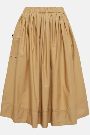 CO A-line tton midi skirt